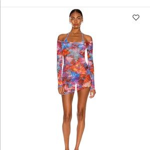 MELISSA SIMONE Yanis Mini Mesh Dress Swim Coverup from FWRD